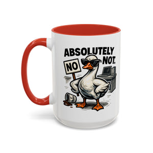 Sassy Coffee Mug, Humorous Gift for Geese Lovers, Fun Office Desk Decor, Funny Animal Cup, Quirky Kitchenware