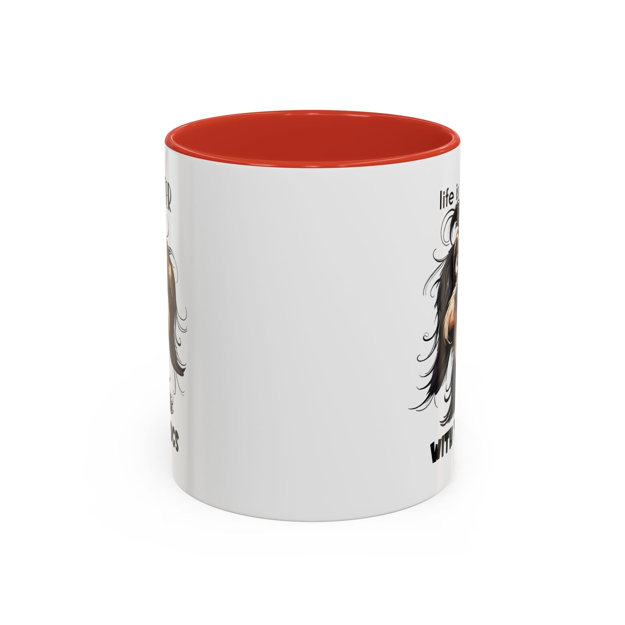 Life is Better with Dogs Coffee Mug - Cute Dog Lover Gift, Animal Themed Mug, Pet Owner Present, Fun Coffee Cup, Gift for Him/Her