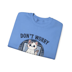 Tech Support Cat Crewneck Sweatshirt – Fun Gift for IT Lovers