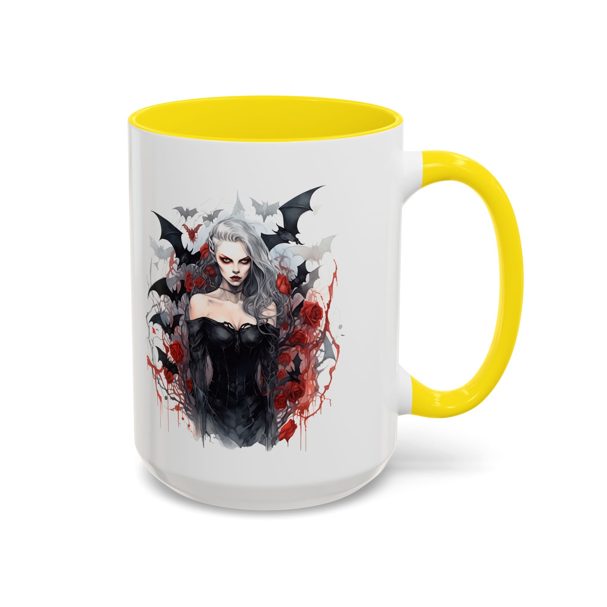 Gothic Coffee Mug, Dark Aesthetic Cup, Halloween Drinkware, Vampire Themed Gift, Horror Mug, Witchy Kitchen Decor