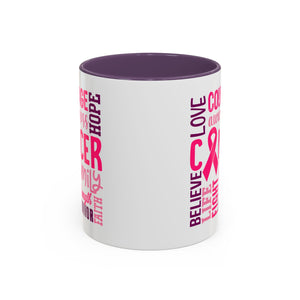 Inspirational Cancer Awareness Coffee Mug, Support Gift, Hope for Survivors, Breast Cancer Month, Motivational Mug, Encouragement Mug