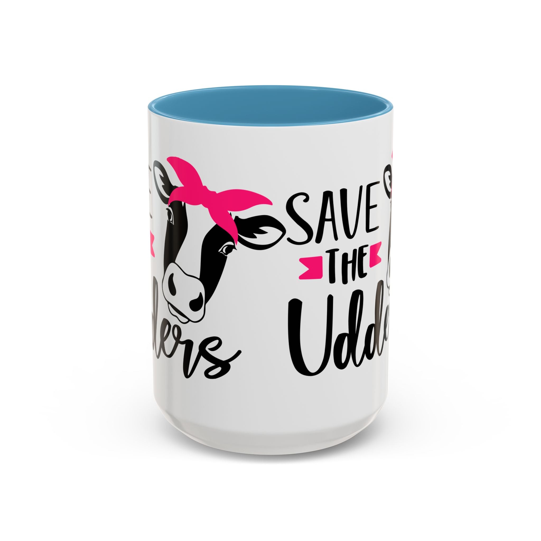 cancer awareness Cute Cow Mug - Save the Utters Coffee Cup, Gift for Animal Lovers,  Mug, Unique Birthday Gift