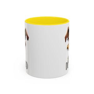 Dog Dad Accent Coffee Mug - Fun Gift for Dog Lovers, Pet Fathers, Father's Day, Birthday, Coffee Lovers
