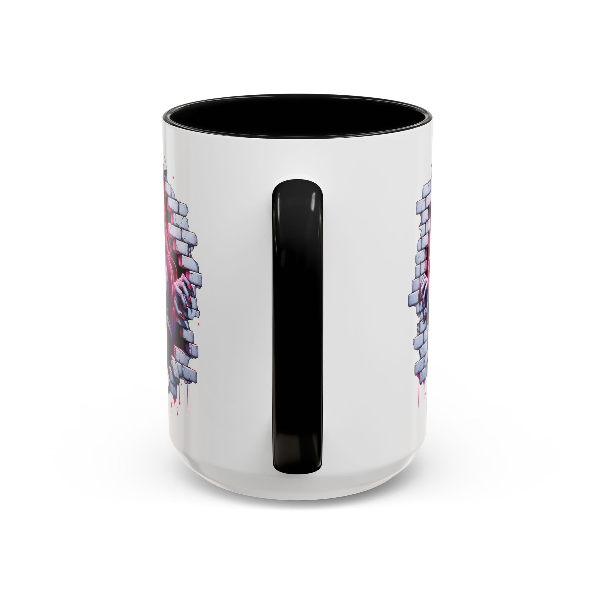 Vampire Wall Art Coffee Mug - Gothic,  Perfect Gift for Halloween, Unique Art Mug, Monster Mug, Fantasy Drinkware