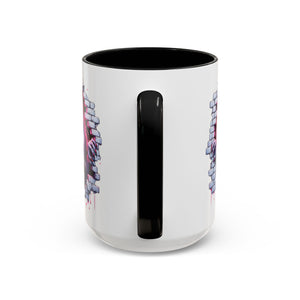 Vampire Wall Art Coffee Mug - Gothic,  Perfect Gift for Halloween, Unique Art Mug, Monster Mug, Fantasy Drinkware