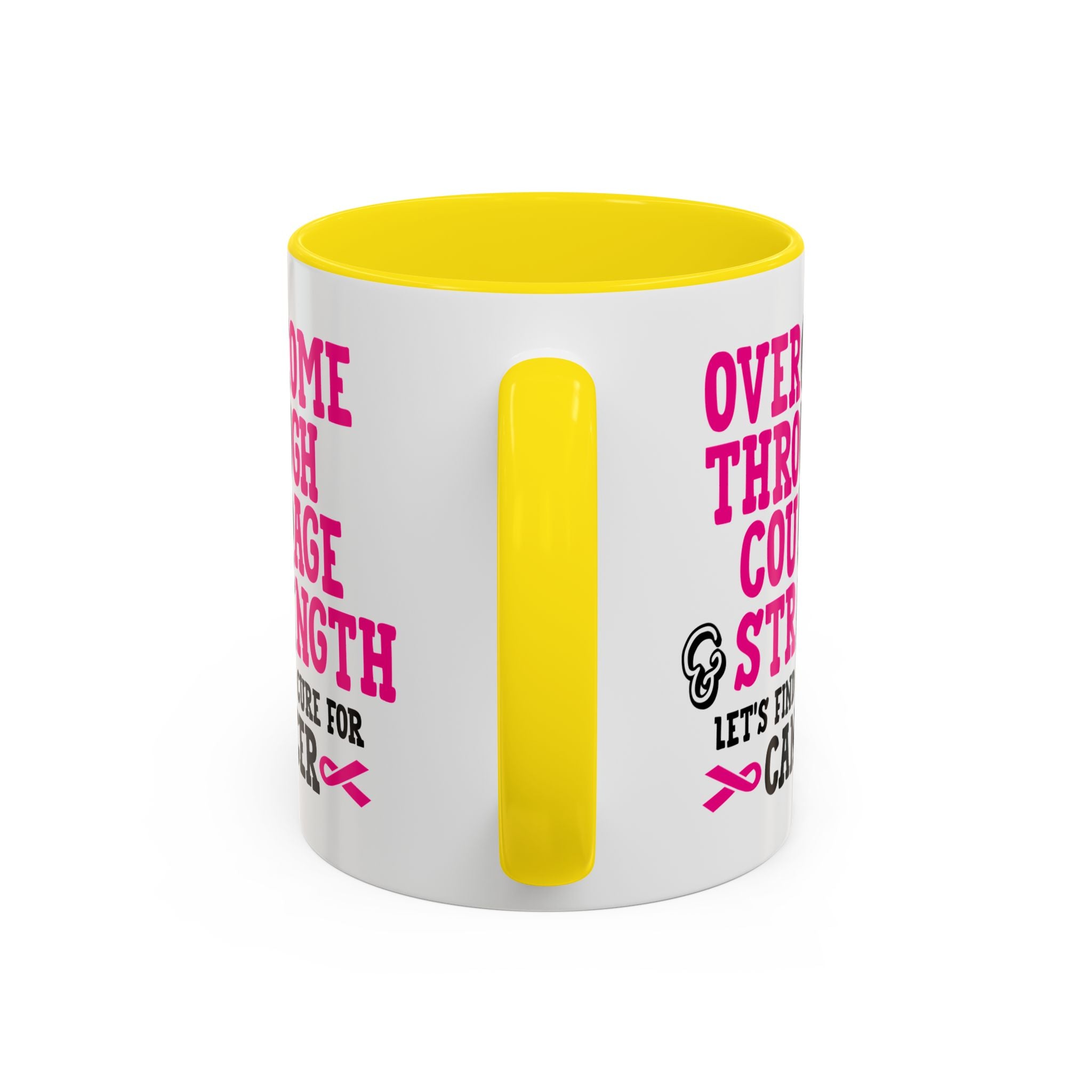 Inspirational Coffee Mug for Cancer Awareness, Gift for Supporters, Fundraising Mug for Breast Cancer, Motivational, 11oz, 15oz