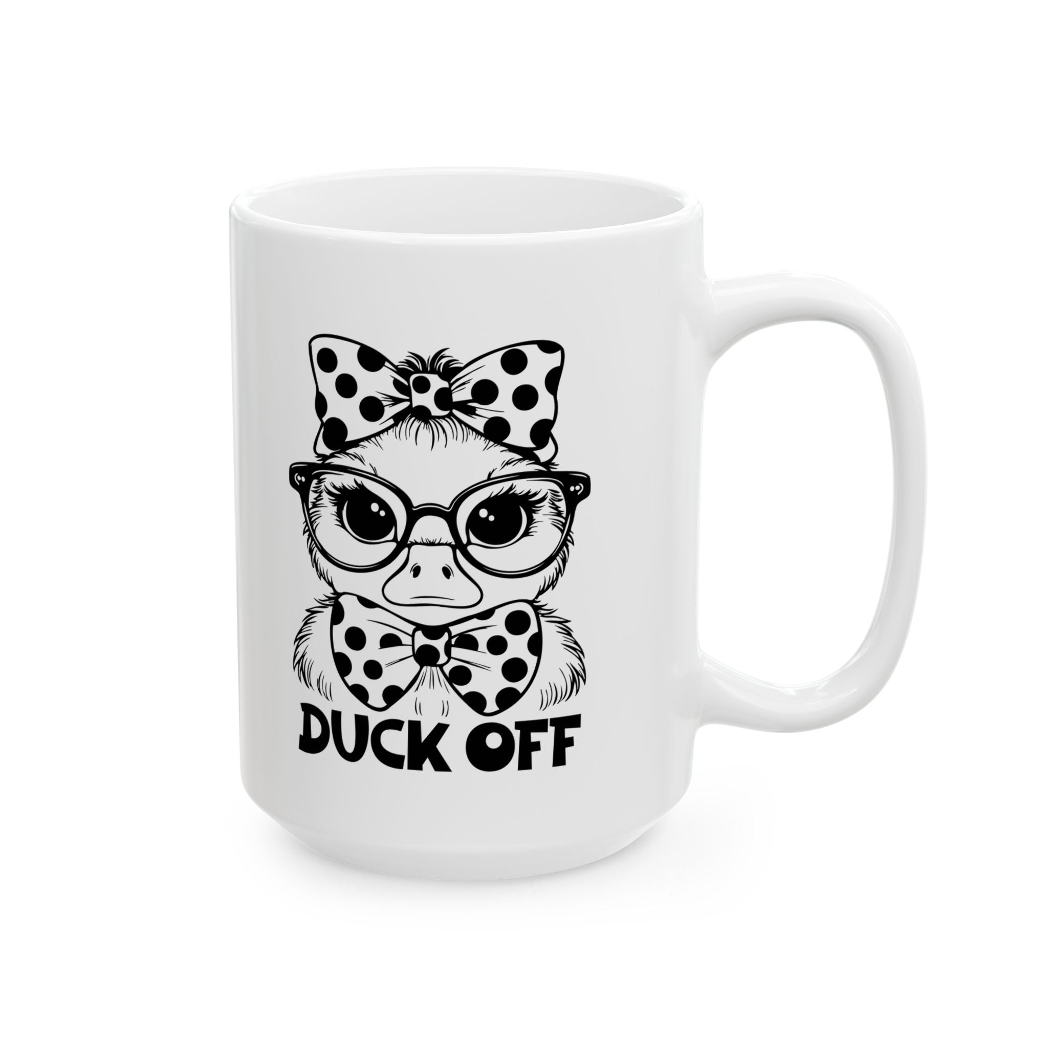 Funny attitude duck off coffee  Mug for Coffee Lovers,  Humorous Drinkware, Birthday Present, Office Humor