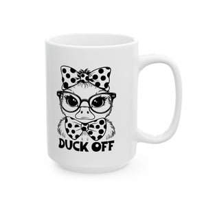 Funny attitude duck off coffee  Mug for Coffee Lovers,  Humorous Drinkware, Birthday Present, Office Humor