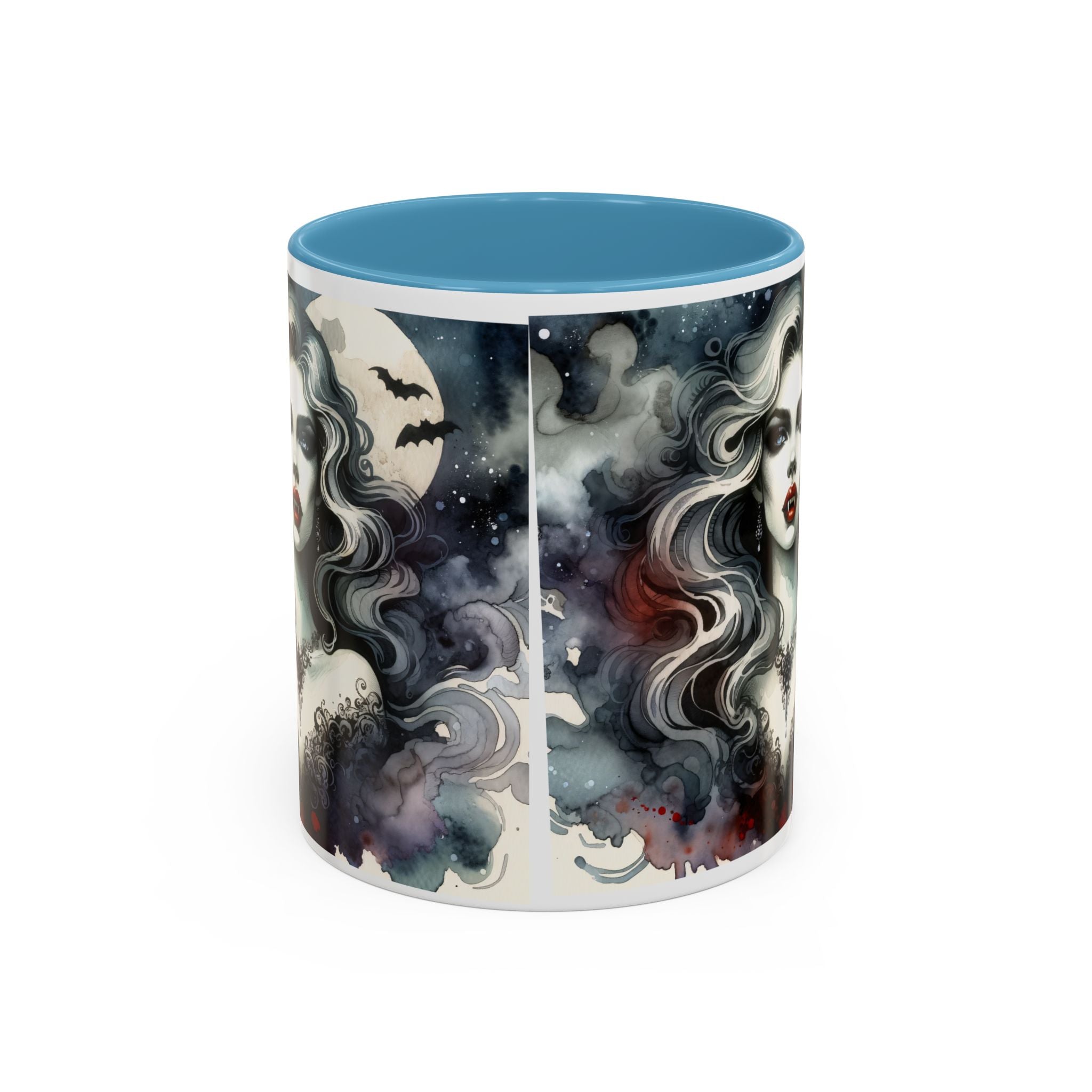 Gothic vampire Elegance Coffee Mug,  Halloween Decor, Dark Art Mug, Spooky Homeware