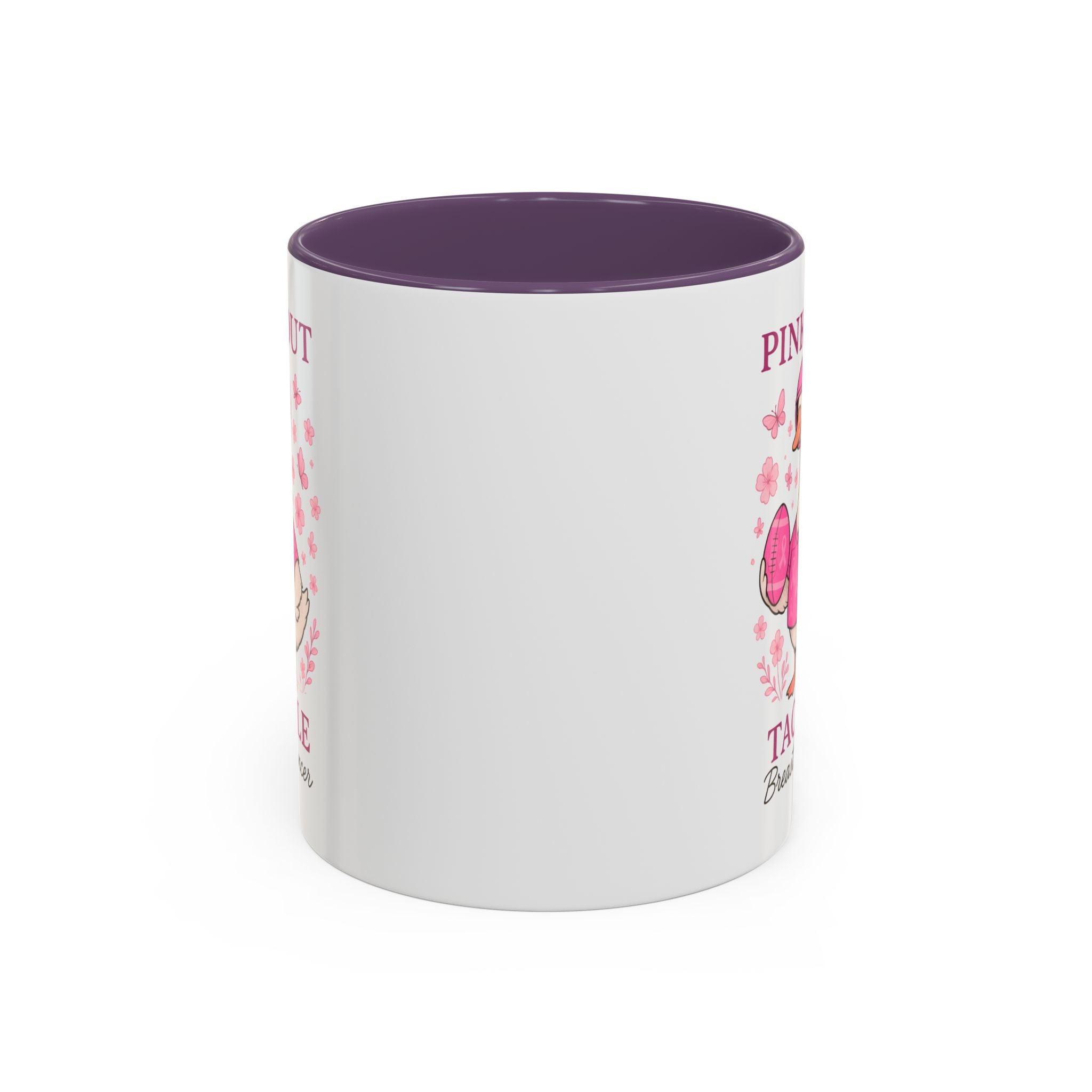 Breast Cancer Awareness Coffee Mug, Pink Out Tackle Duck Design, Supportive Gift for Fighters & Survivors, Cheerful Office Decor, [...]