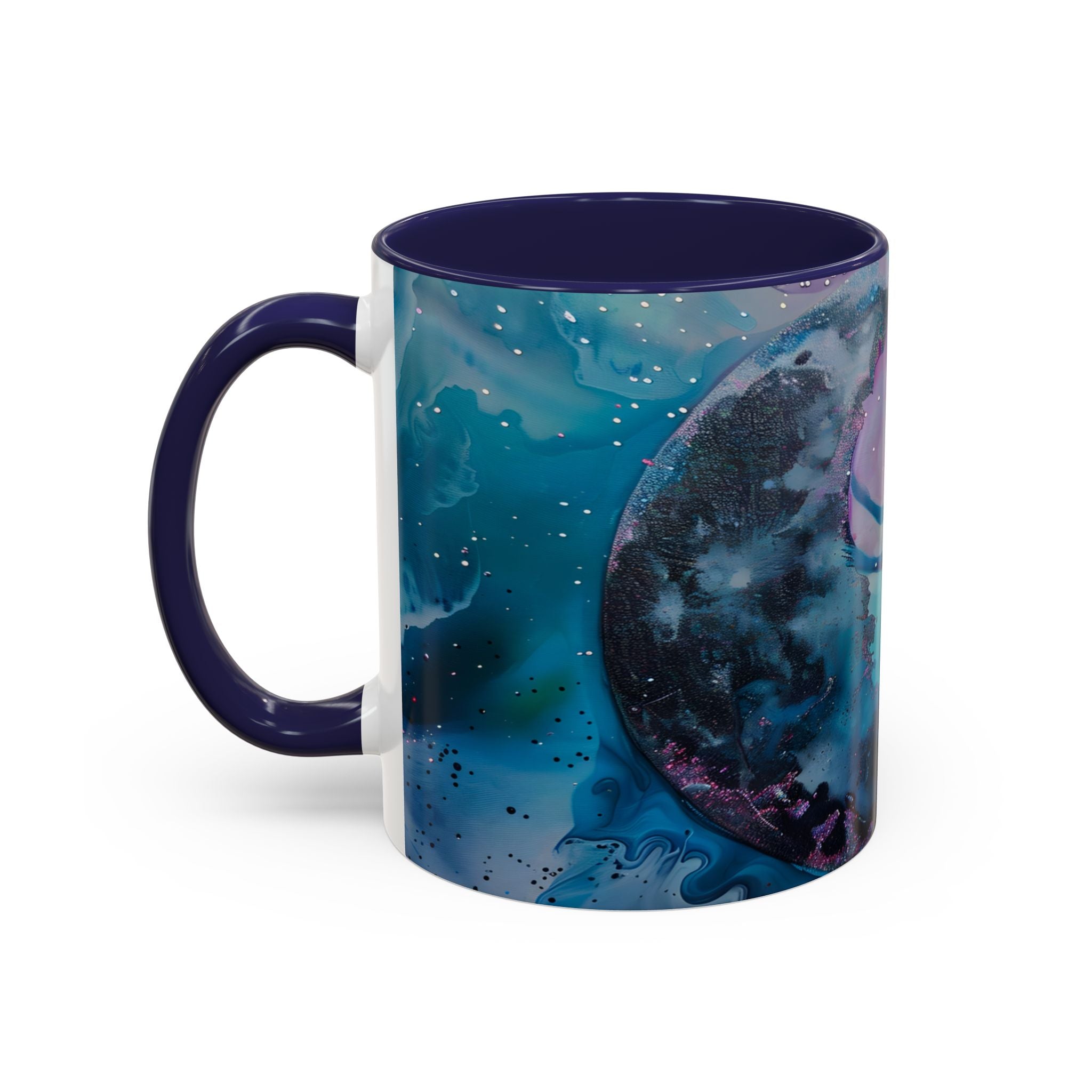 Enchanted Fairy Accent Coffee Mug — Magical Night Sky Illustration (11/15oz) fantasy