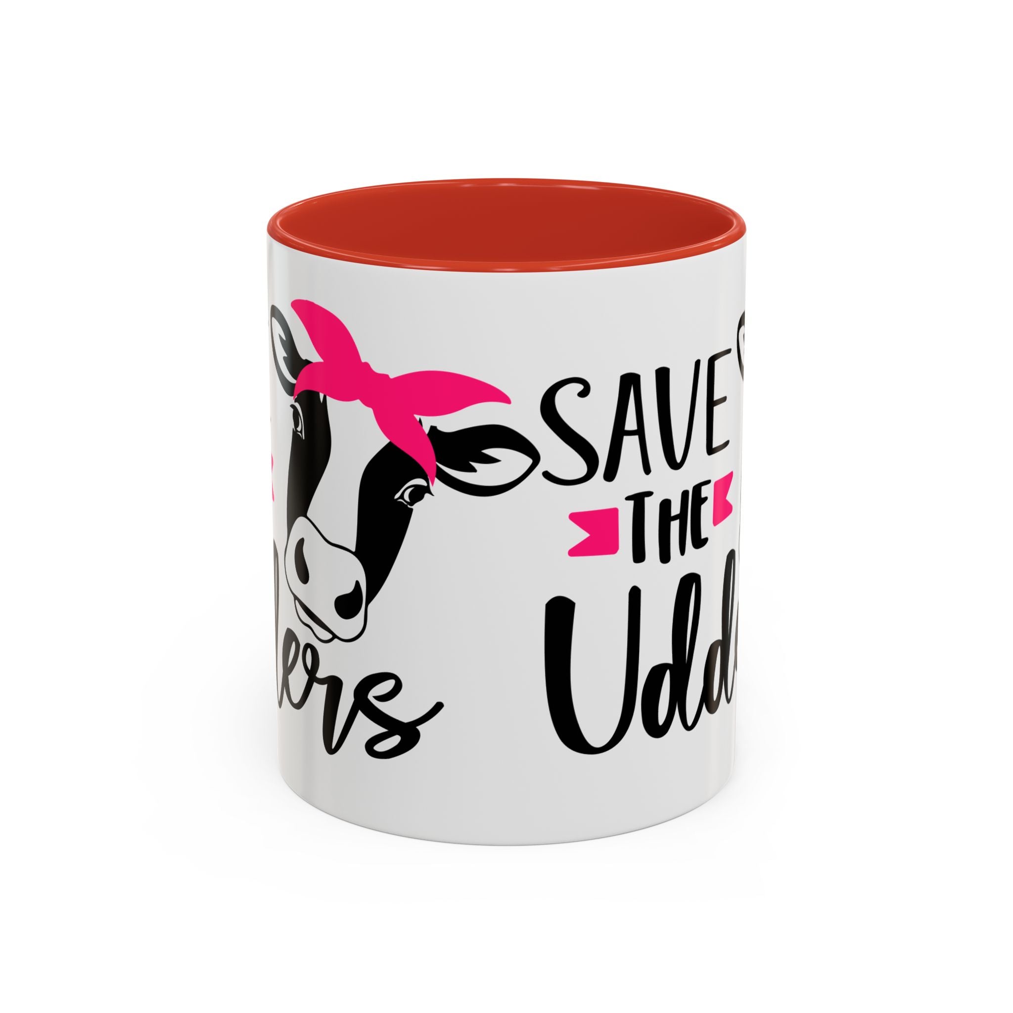 cancer awareness Cute Cow Mug - Save the Utters Coffee Cup, Gift for Animal Lovers,  Mug, Unique Birthday Gift