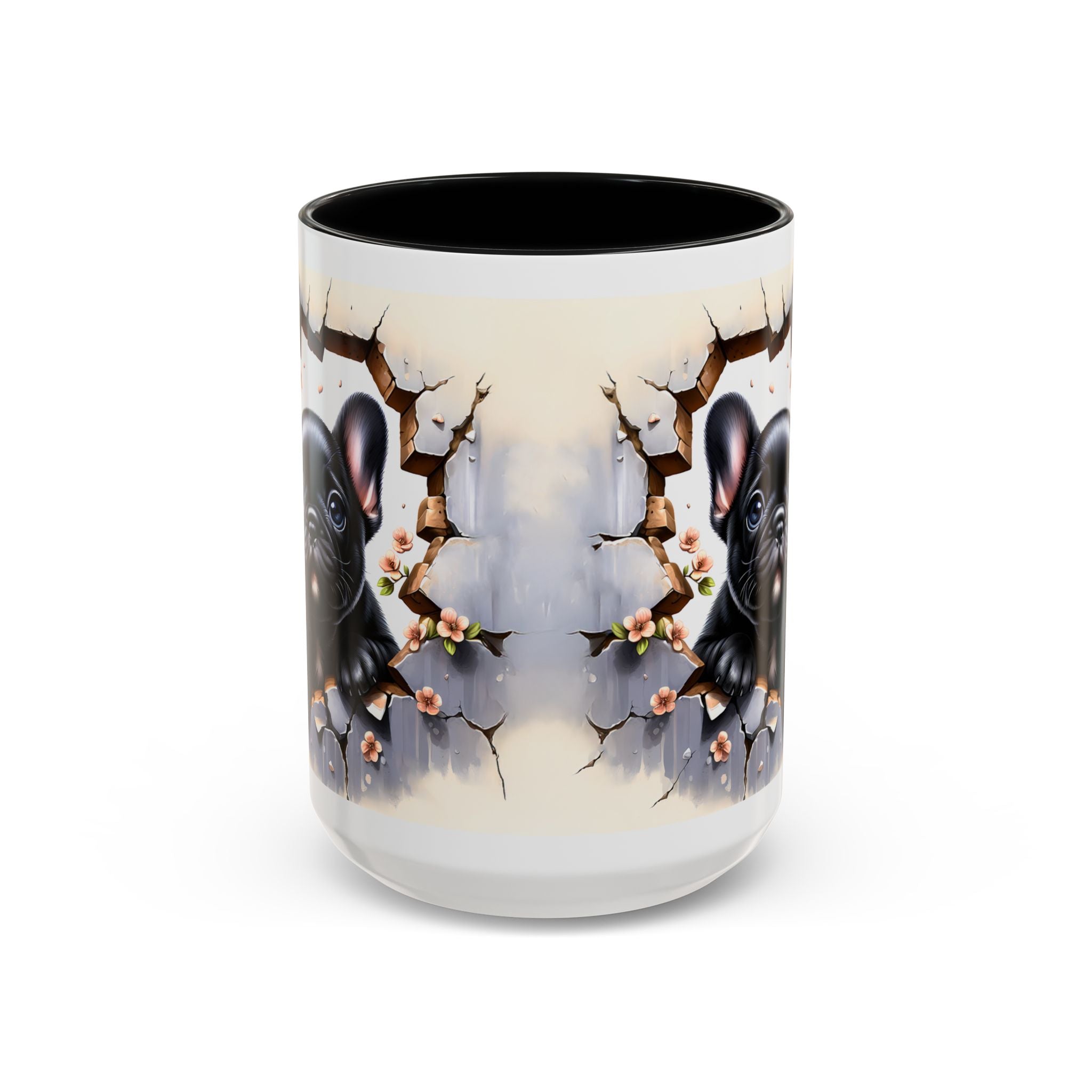 Cute French Bulldog Accent Coffee Mug, Pet Lover Gift, Dog Lover Mug, Home Office Coffee Cup, Unique Animal Print Mug