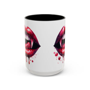 Gothic Vampire Teeth Coffee Mug – Perfect for Halloween, Spooky Occasions, Gift for Horror Lovers, Unique Accent Cup
