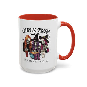 Wicked Girls Trip Coffee Mug, Halloween Gift, Spooky Vibes, Friends Gatherings, Witchy Decor, Fun Drinking Mug