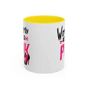 Breast Cancer Awareness Coffee Mug, Inspirational Gift, Warrior Mug, Pink Ribbon Awareness, Supportive Beverage Cup