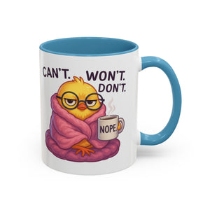 Cozy Cartoon Coffee Mug - Perfect for Lazy Days, Gifts for Friends, Cute Coffee Cups, Inspirational Morning Mug, Funny Beverage Container