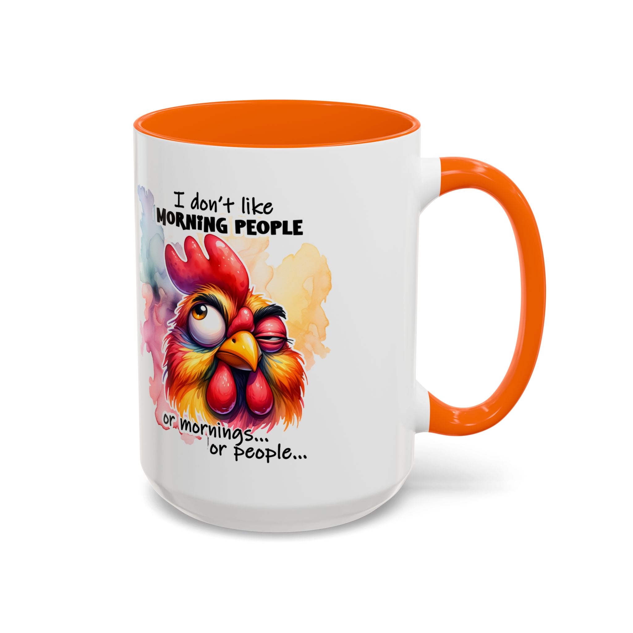 Funny Morning Coffee Mug, Rooster Mug, Gift for Coffee Lovers, Morning People, Humor Mug for Friends