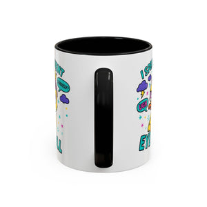 attitude Sassy Eye Roll Coffee Mug,  for Coffee Lovers, Gift for Friends, Quirky Tea Mug, Humor  Cute Kitchen Decor