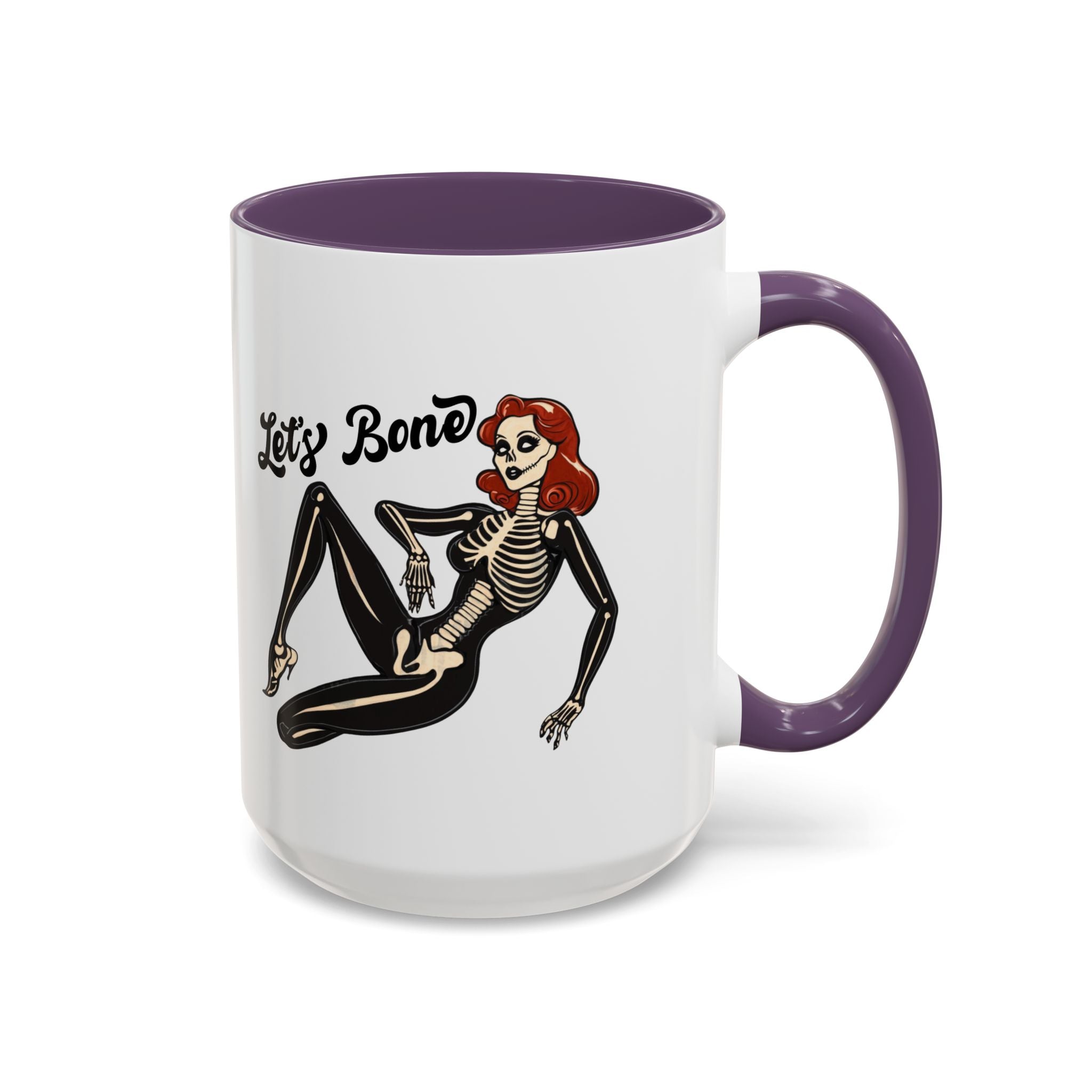 Spooky Skeleton Mug - Let's Bone, Halloween Gift, Gothic Coffee Cup, Unique Home Decor, Fun Drinkware