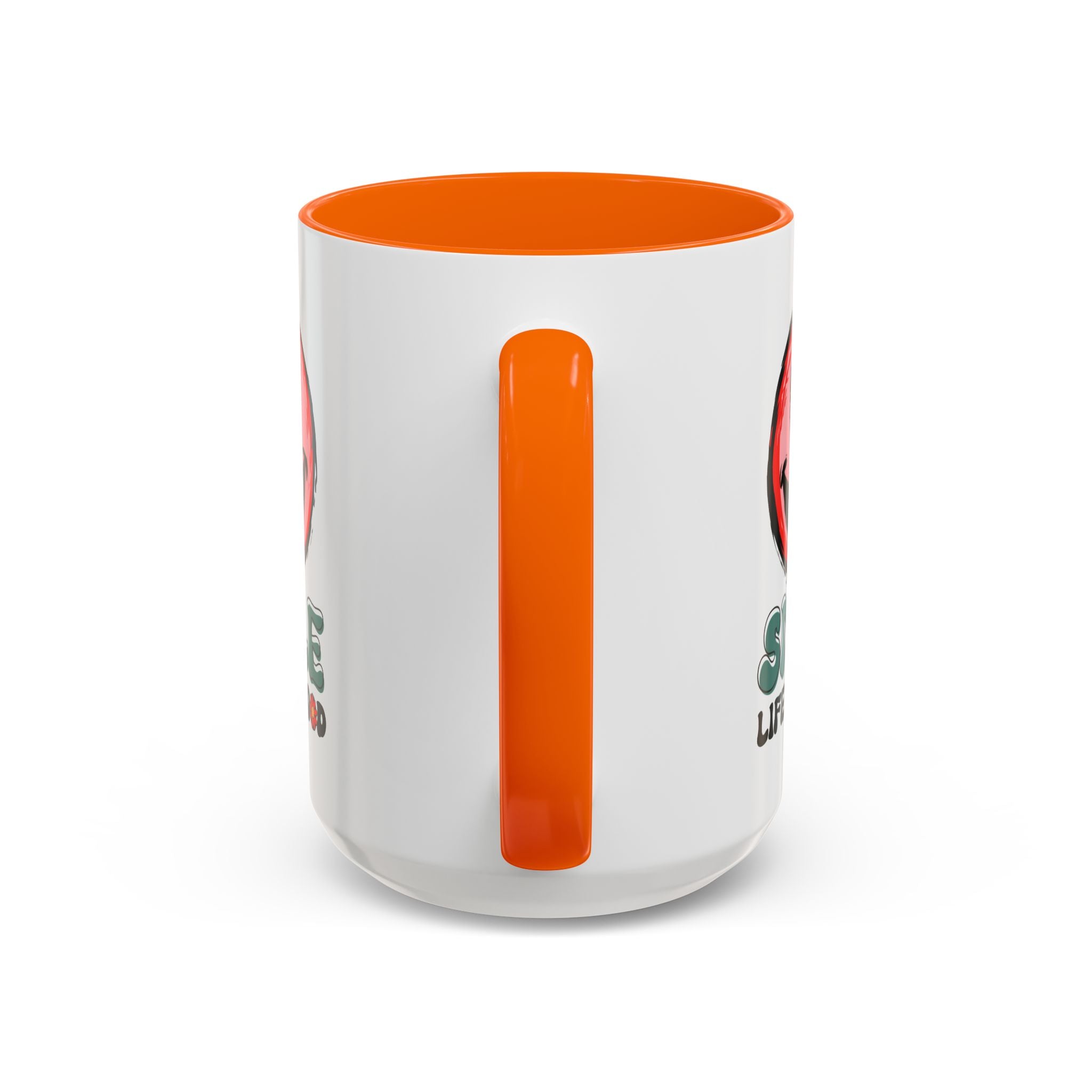 Smiley Face Accent Coffee Mug - "Smile, Life is Good" - 11oz & 15oz