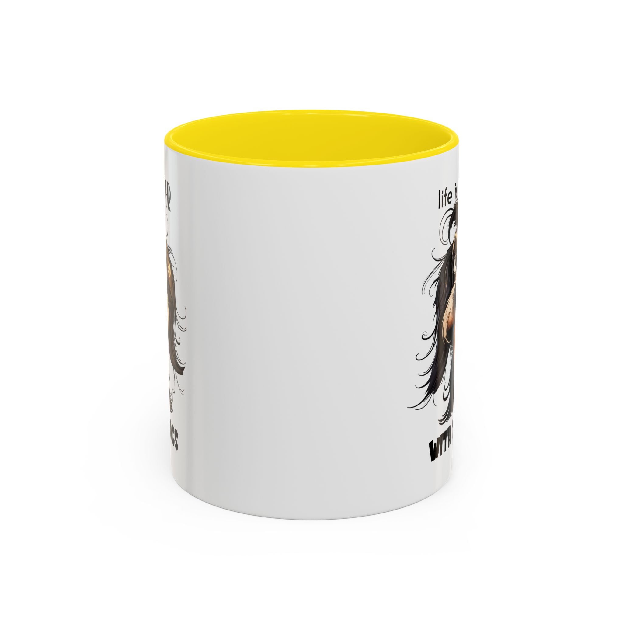 Life is Better with Dogs Coffee Mug - Cute Dog Lover Gift, Animal Themed Mug, Pet Owner Present, Fun Coffee Cup, Gift for Him/Her