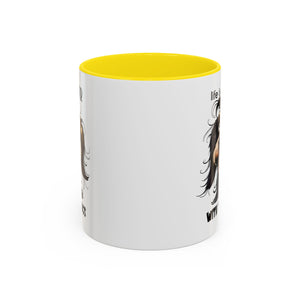 Life is Better with Dogs Coffee Mug - Cute Dog Lover Gift, Animal Themed Mug, Pet Owner Present, Fun Coffee Cup, Gift for Him/Her