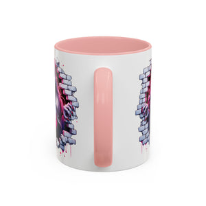 Vampire Wall Art Coffee Mug - Gothic,  Perfect Gift for Halloween, Unique Art Mug, Monster Mug, Fantasy Drinkware