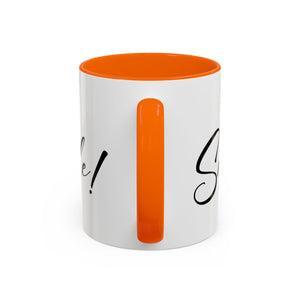 Inspirational Accent Coffee Mug - "You Make Me Smile!" - Perfect Gift for Friends & Family
