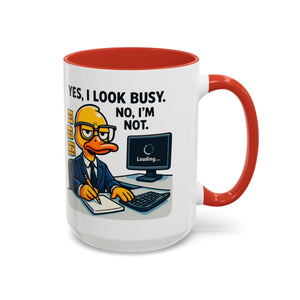 Funny Office Mug, Quirky Coffee Cup, Duck Humor Mug, Gift for Coworkers, Cute Desk Mug