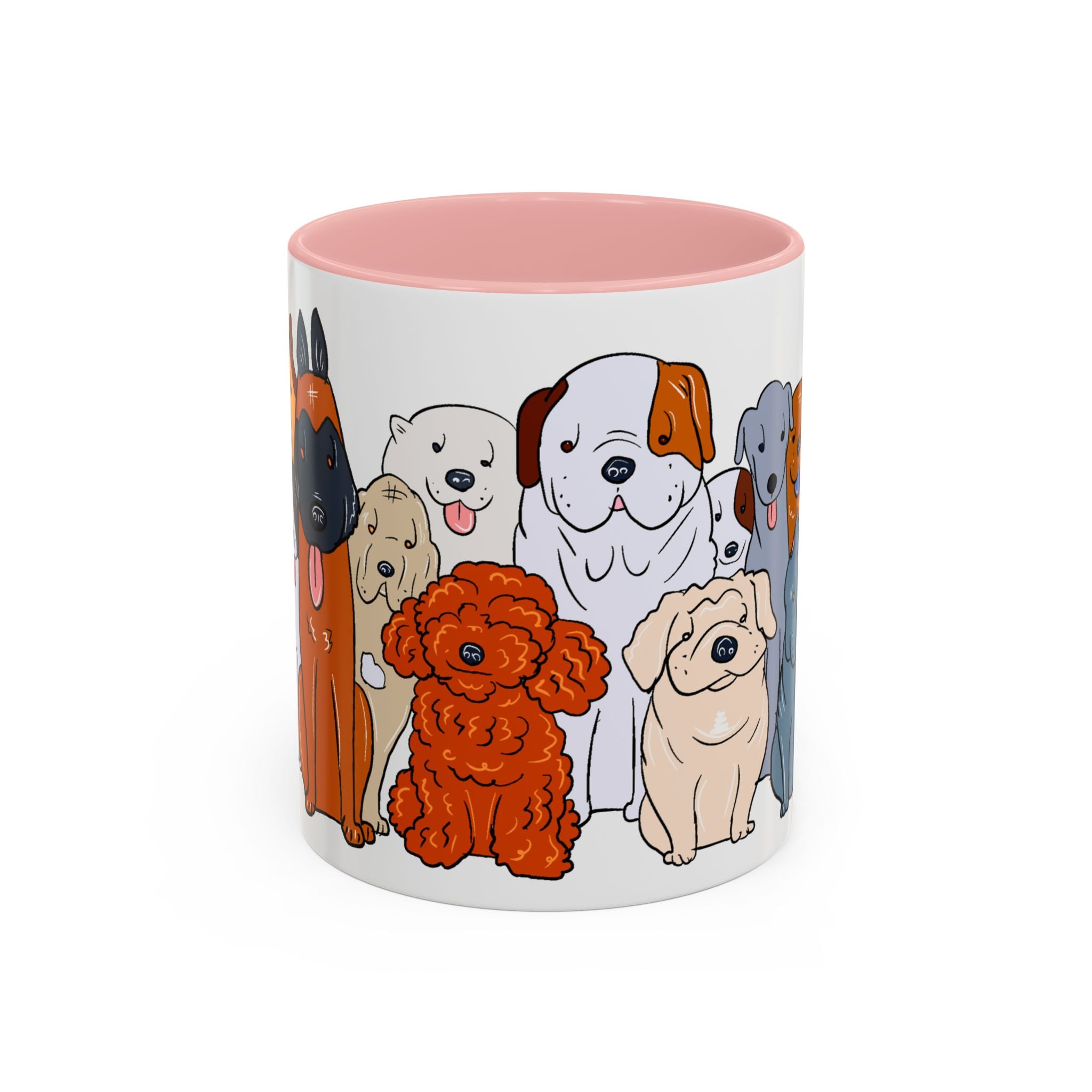 Cute Dog Breed Accent Coffee Mug, Pet Lover Gift, Canine Mug, Gifts for Dog Owners, Puppy Lover Mug