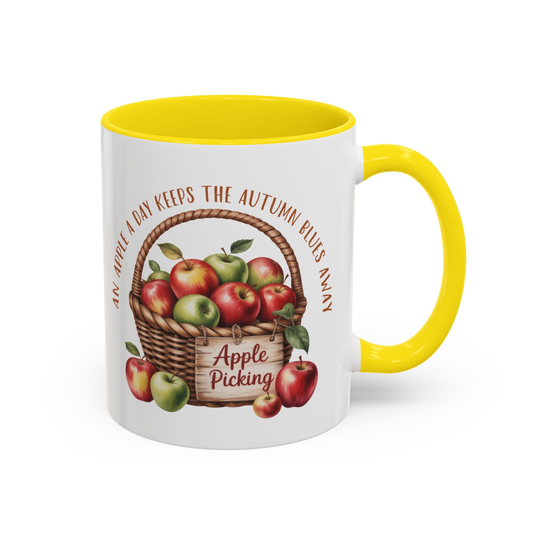 Autumn Apple Picking Coffee Mug - 11 and 15oz - Perfect Gift for Fall Lovers