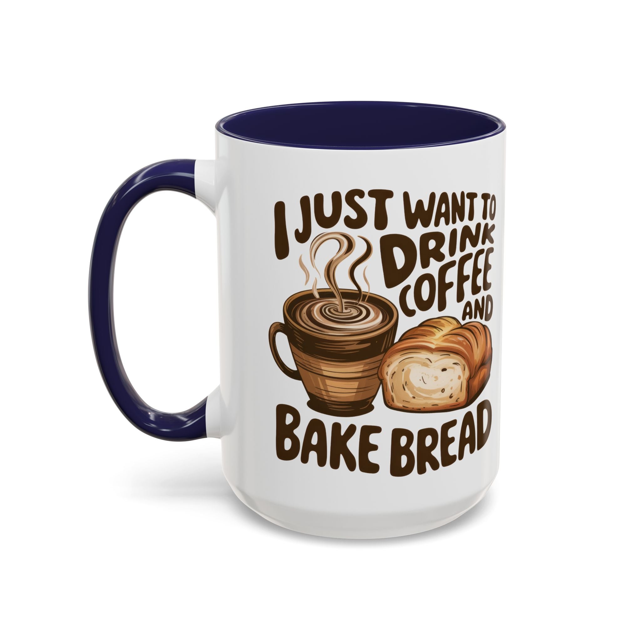 Cute Coffee & Bread Mug - Ideal for Baking Enthusiasts kitchen fun cozy