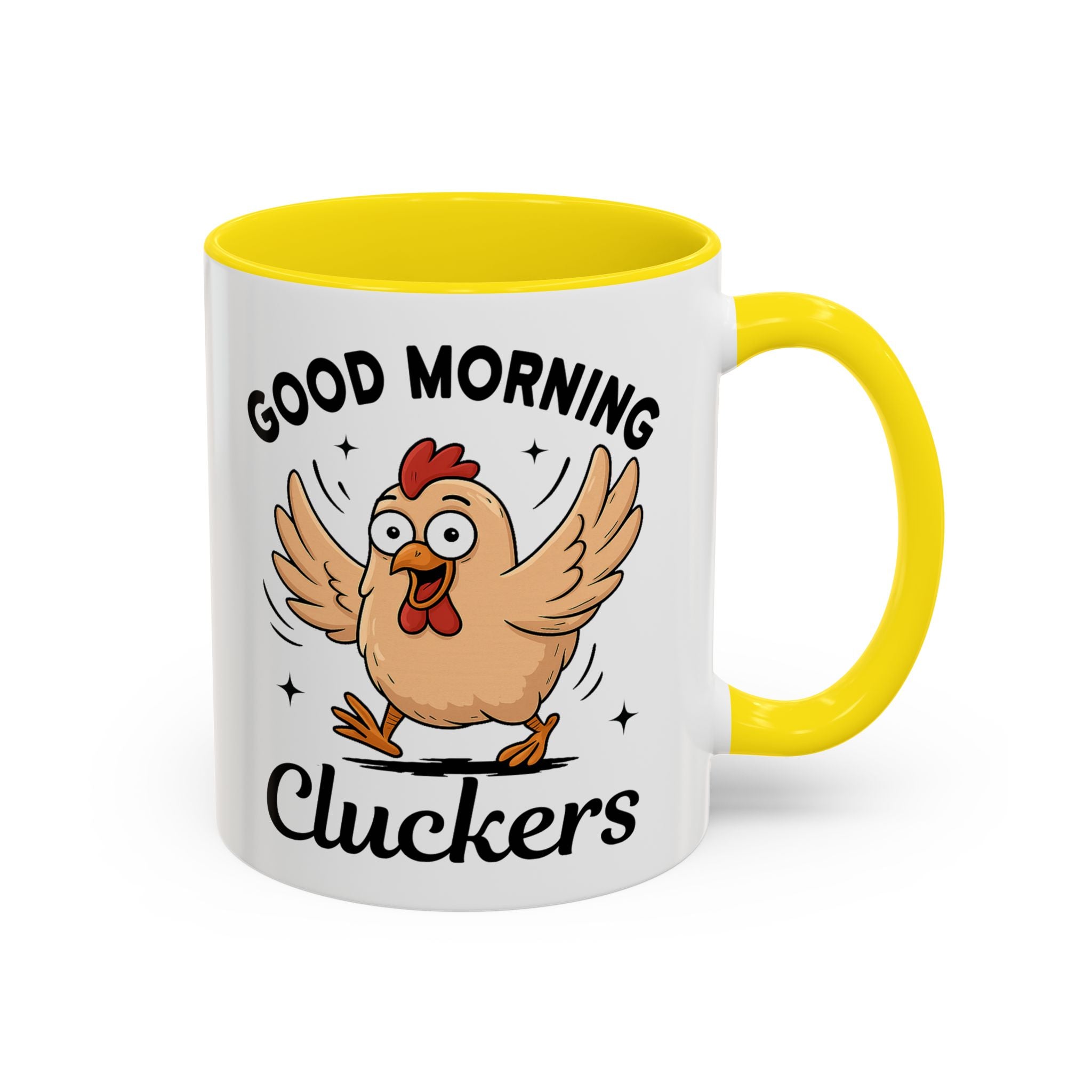Good Morning Cluckers Coffee Mug — Funny Chicken Farmhouse Ceramic Mug (11/15oz) sarcasm