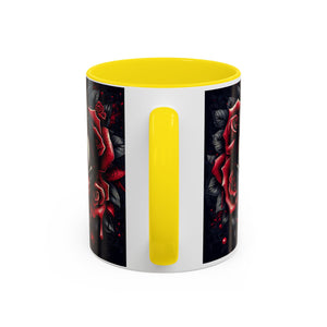 Gothic Vampire Rose Coffee Mug | Perfect for Halloween, Unique Gift, Dark Aesthetic, Gothic Decor, Horror Collectible