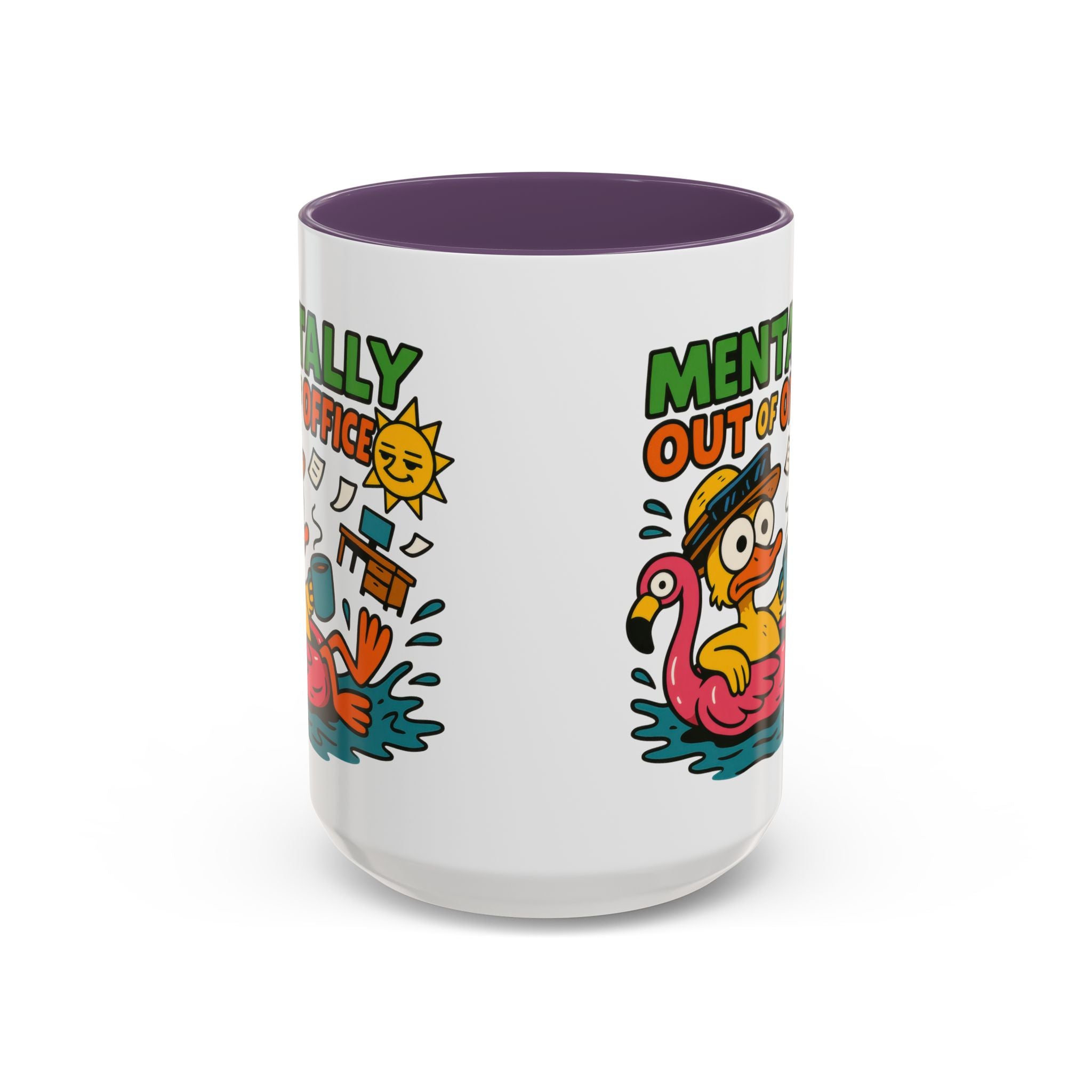 Fun Summer Coffee Mug, Quirky Gift for Beach Lovers, Office Humor Mug, Relaxation, Vacation, Cute Animal Design
