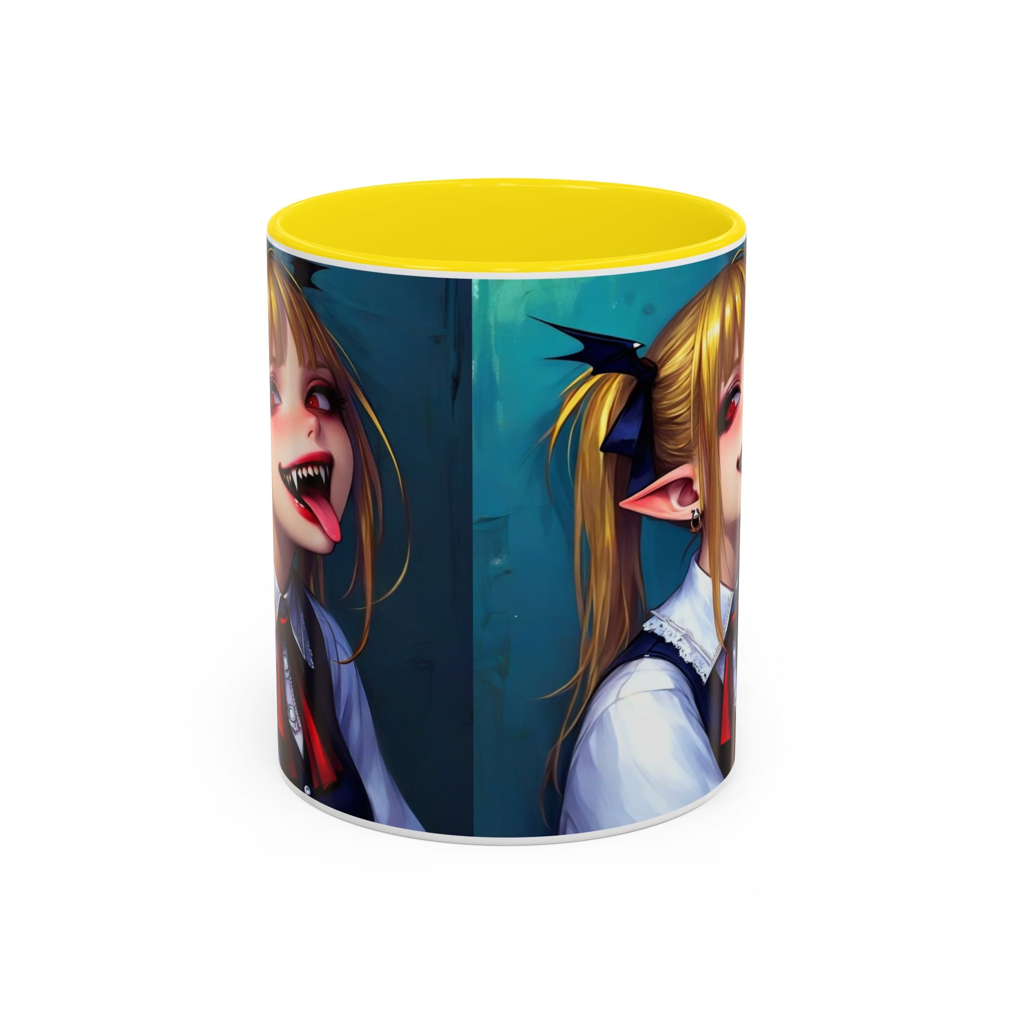 goth vampire girl Gothic Anime Coffee Mug with Edgy Design horror art
