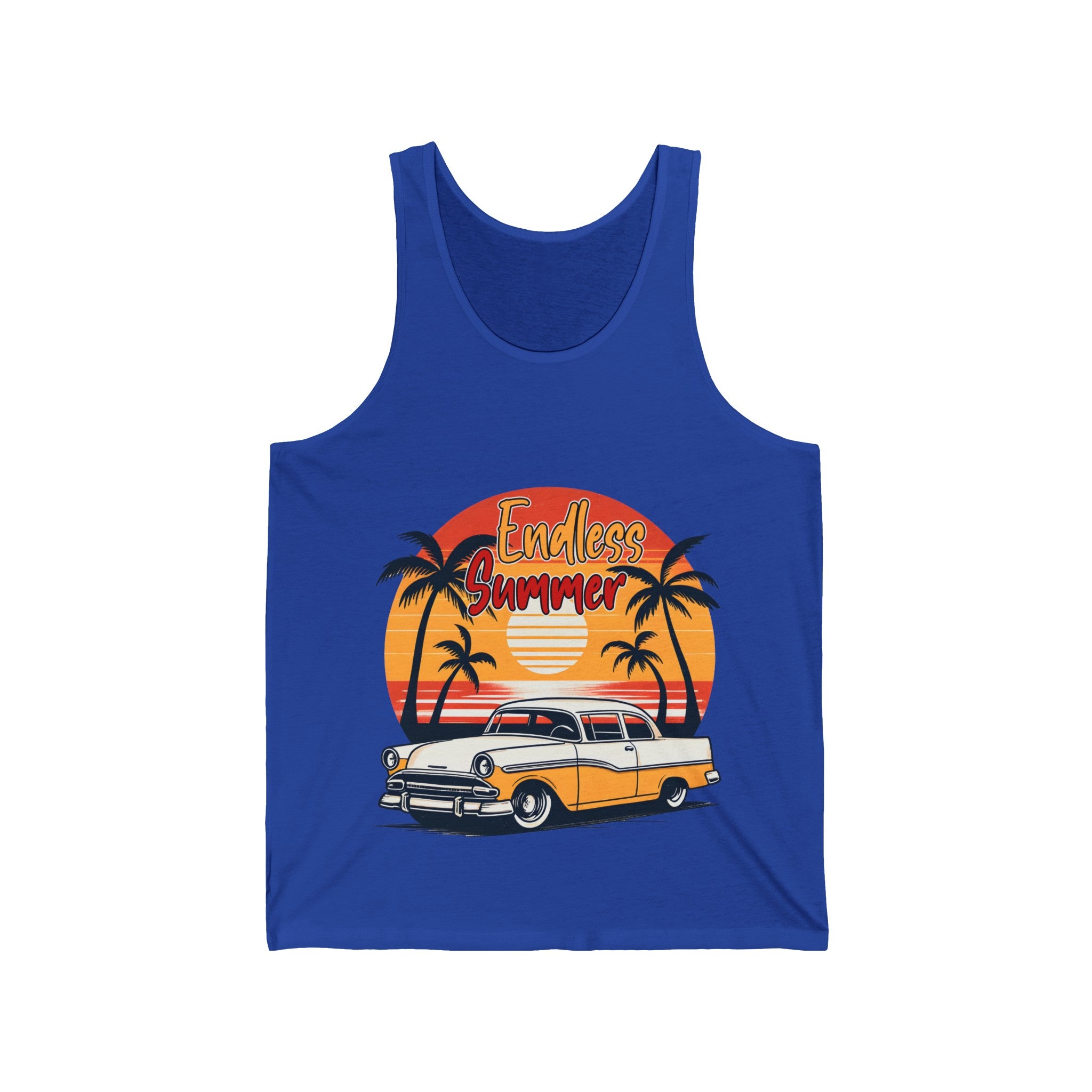 endless summer retro beach Unisex Jersey Tank by mrdragonsfire