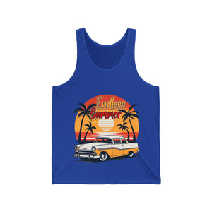 endless summer retro beach Unisex Jersey Tank by mrdragonsfire