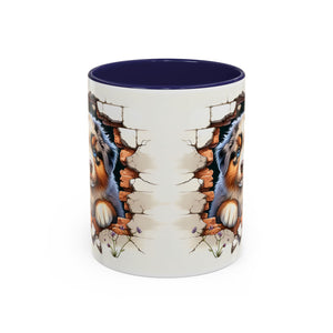 Cute Puppy Accent Coffee Mug - Perfect Gift for Dog Lovers, Unique Pet Lover Mug, Mother’s Day, Birthday, Home Decor