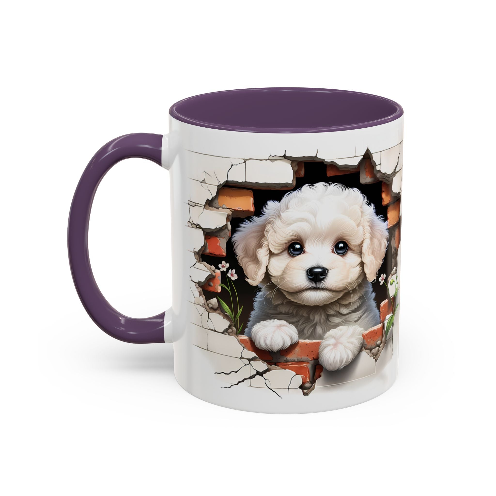 Cute Puppy Accent Coffee Mug - Adorable Dog Lover Gift, Pet-Themed Mug, Home Decor, Ideal for Gifts, Animal Enthusiast