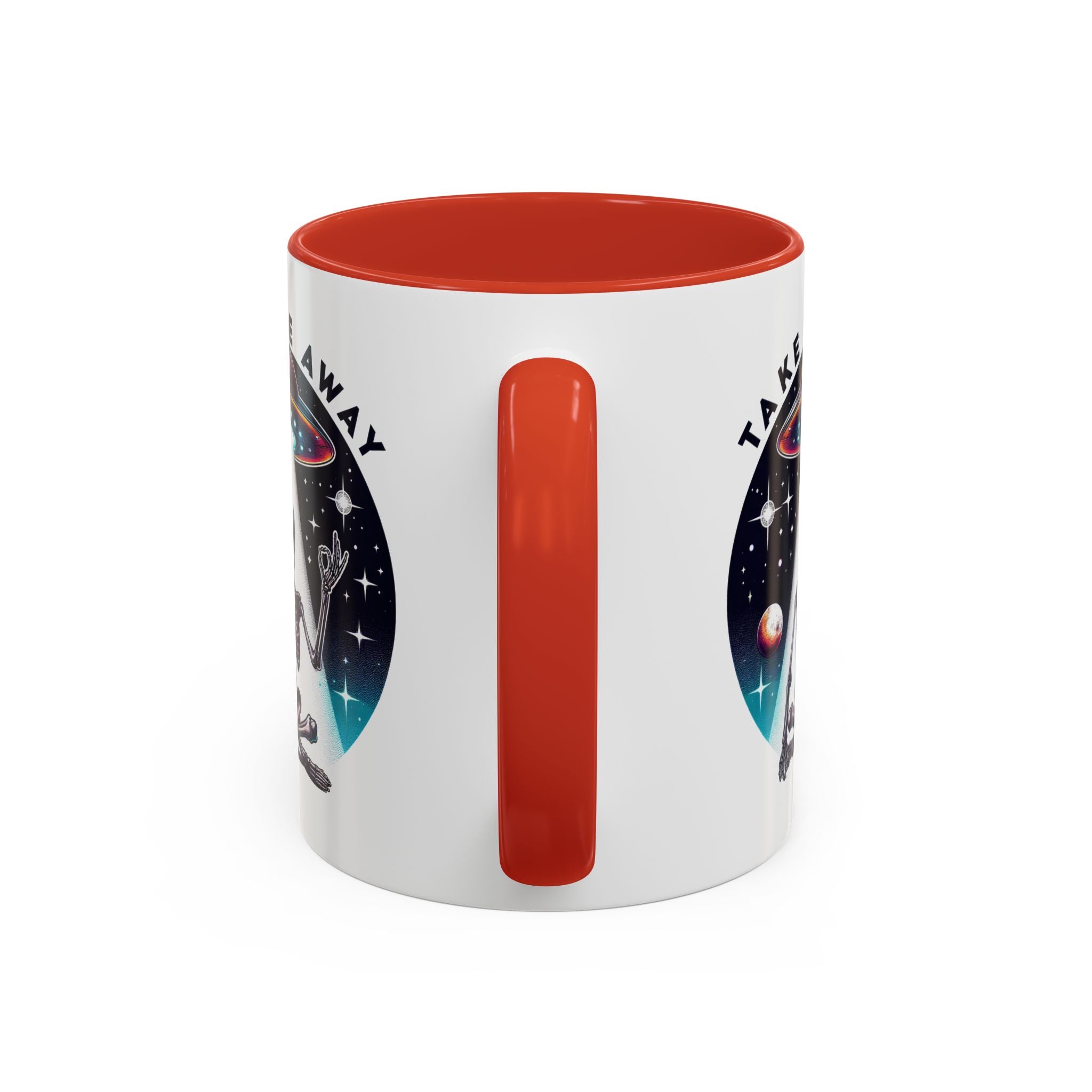 Galactic Skeleton Coffee Mug, Take Me Away Mug, Space-Themed Mug, Unique Gift for alien Lovers, Sci-Fi Cafe Mug