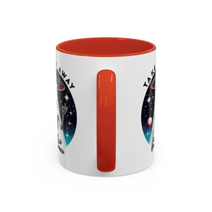 Galactic Skeleton Coffee Mug, Take Me Away Mug, Space-Themed Mug, Unique Gift for alien Lovers, Sci-Fi Cafe Mug