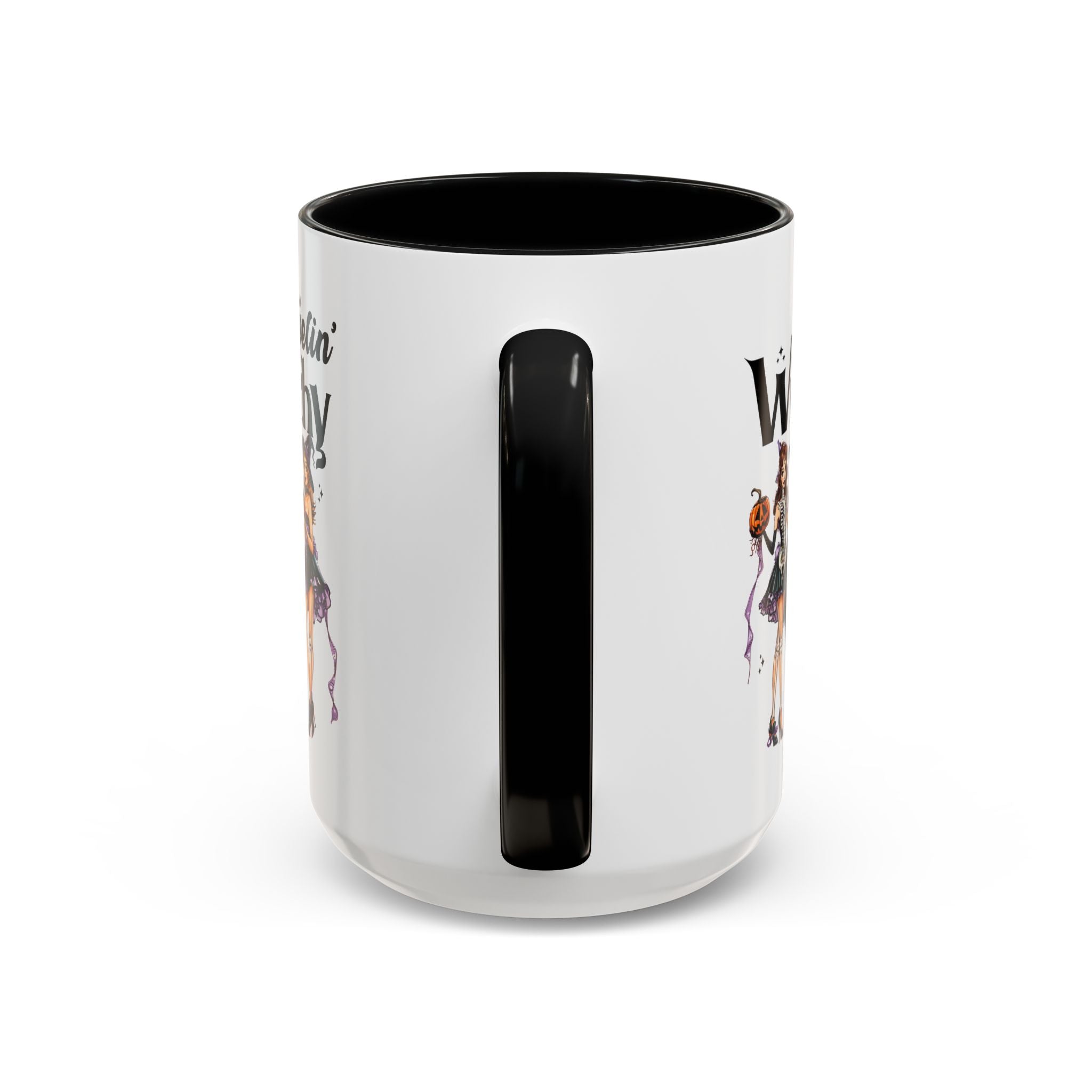 Witchy Accent Coffee Mug - Spooky Halloween Mug, Witchy Decor, Gift for Her, Fall Coffee Cup, Party Mug