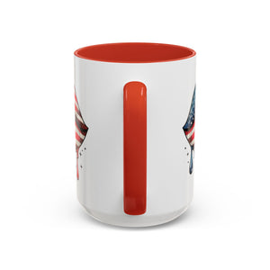 Patriotic Lip Print Coffee Mug – 11oz & 15oz