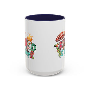 Tanned & Tipsy Accent Coffee Mug - Perfect for Summer Vibes & Beach Lovers party