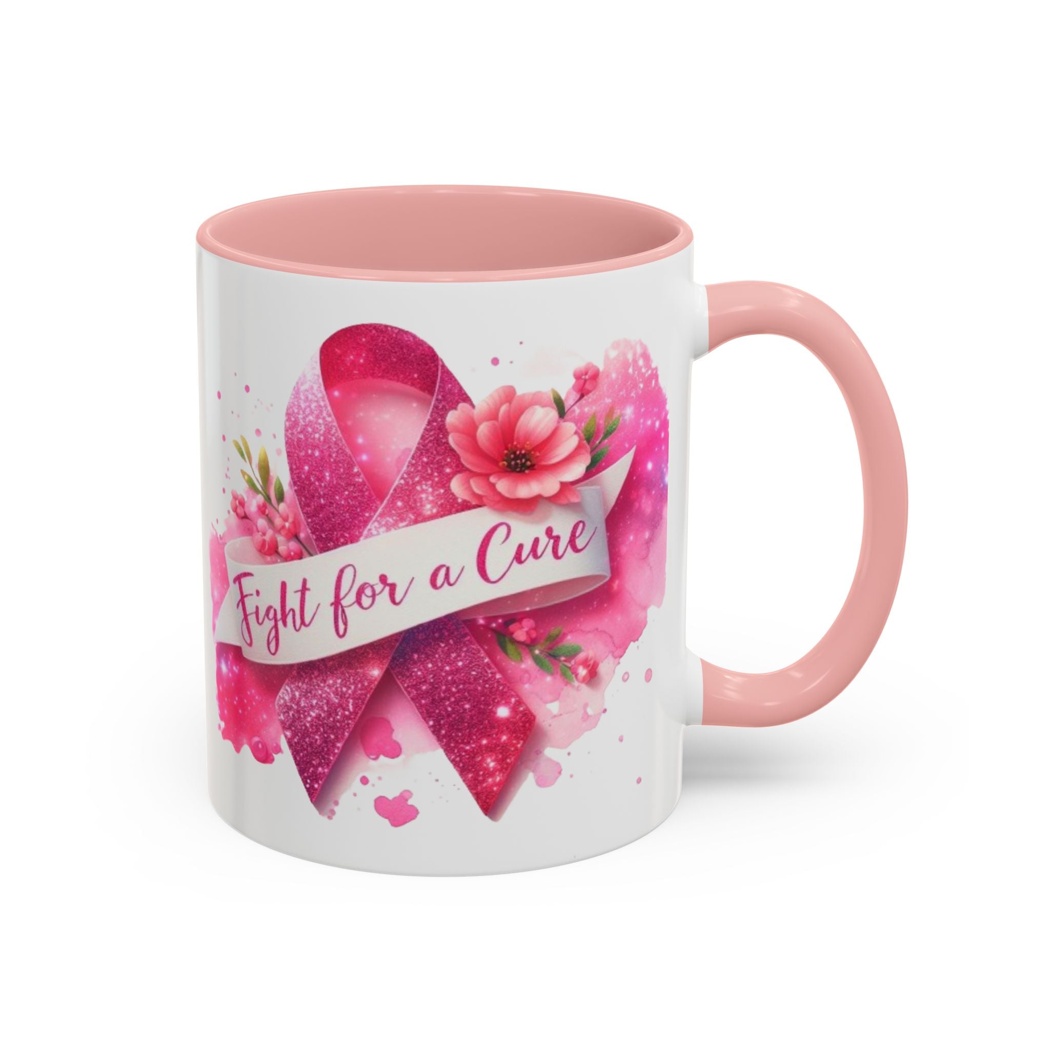 Inspirational Breast Cancer Awareness Coffee Mug - Fight for a Cure, Support Cancer Survivors, Gifts for Her, Pink Ribbon Design, [...]