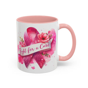 Inspirational Breast Cancer Awareness Coffee Mug - Fight for a Cure, Support Cancer Survivors, Gifts for Her, Pink Ribbon Design, [...]