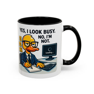 Funny Office Mug, Quirky Coffee Cup, Duck Humor Mug, Gift for Coworkers, Cute Desk Mug