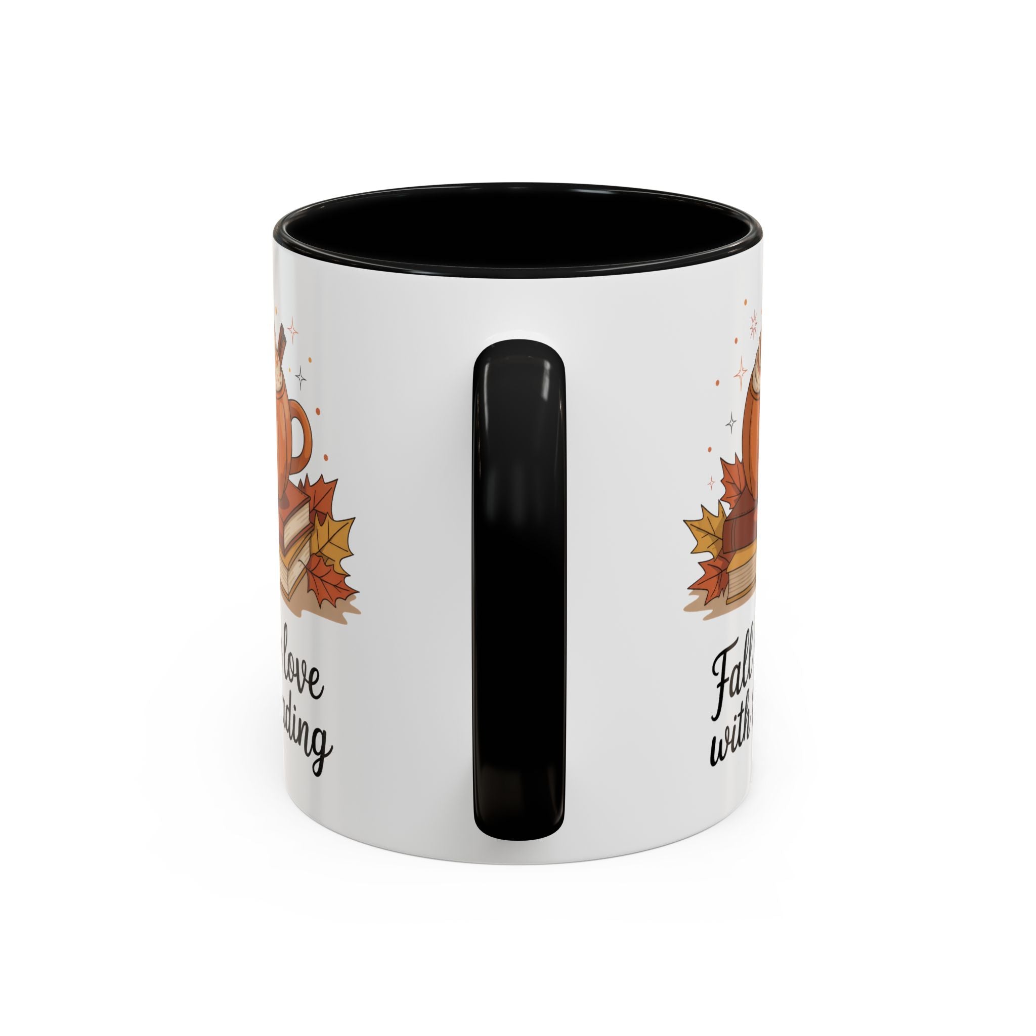 Fall-Themed Coffee Mug for Book Lovers